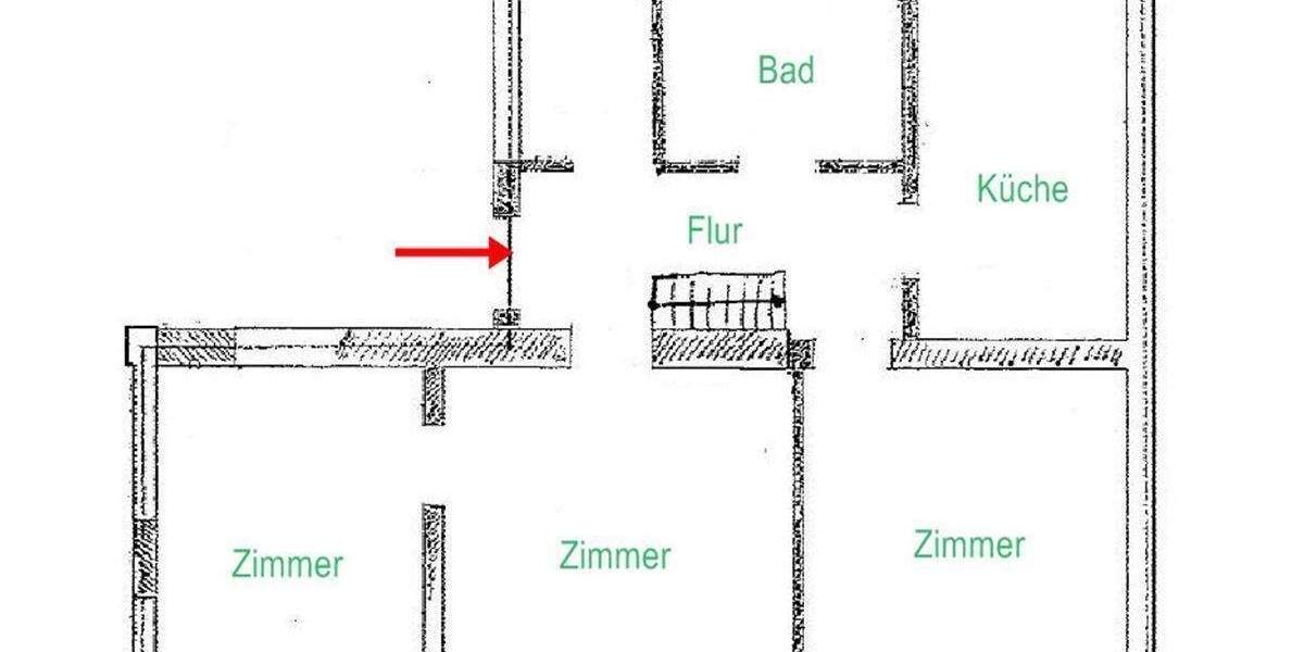 Etagenwohnung Frankenberg - 4 Zimmer, 76 m&sup2;, 450&euro; | Angebot:25821058