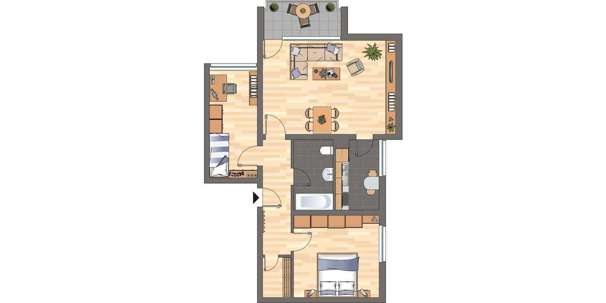 Etagenwohnung Neustadt an der Weinstraße - 3 Zimmer, 69 m&sup2;, 739&euro; | Angebot:26098182