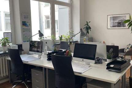 Großes, helles und ruhiges Büro mitten in der Hamburger Innenstadt - All-in-Miete zimmer