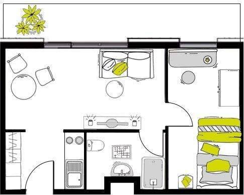 Etagenwohnung Biberach an der Riß Biberach - 2 Zimmer, 36 m&sup2;, 647&euro; | Angebot:26833403