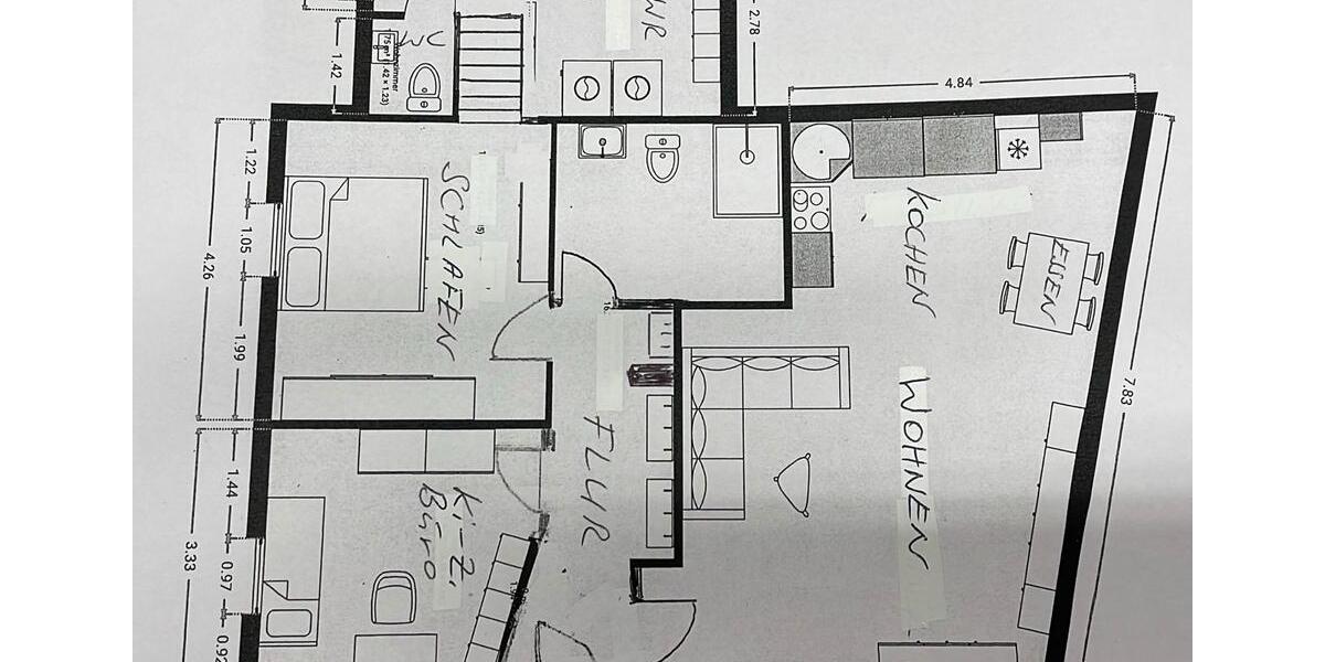 Erdgeschoßwohnung Eppingen - 3.5 Zimmer, 95 m&sup2;, 1.000&euro; | Angebot:24538432