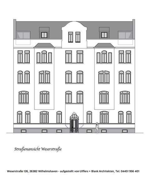 Etagenwohnung Wilhelmshaven Innenstadt - 4 Zimmer, 102 m&sup2;, 799&euro; | Angebot:25223090