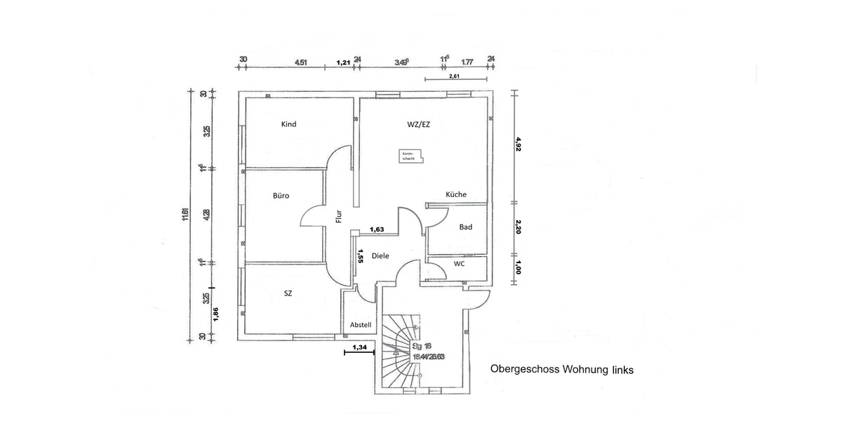 Etagenwohnung Bürgstadt - 4 Zimmer, 95 m&sup2;, 995&euro; | Angebot:25394493