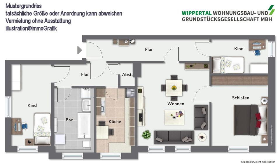Etagenwohnung Sondershausen - 4 Zimmer, 98 m&sup2;, 787&euro; | Angebot:26234092
