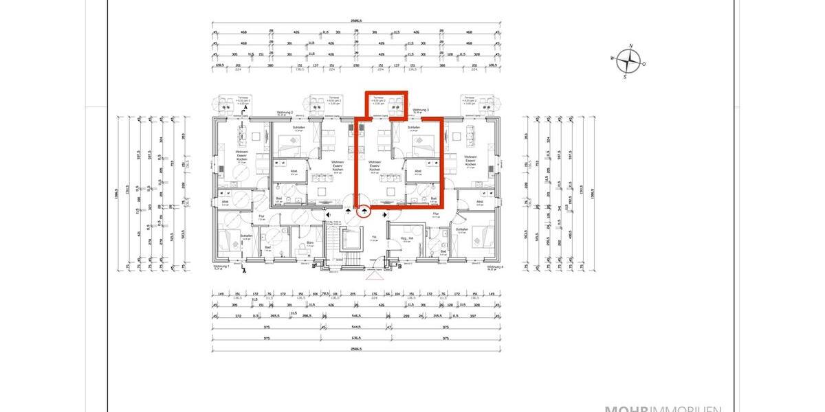 Erdgeschoßwohnung Sögel - 2 Zimmer, 55 m&sup2;, 690&euro; | Angebot:26003288