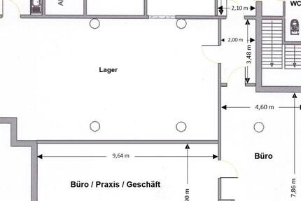 Geschäfts-Büroräume+ Lagerraum ges. 214qm zu vermieten in Du Süd zimmer