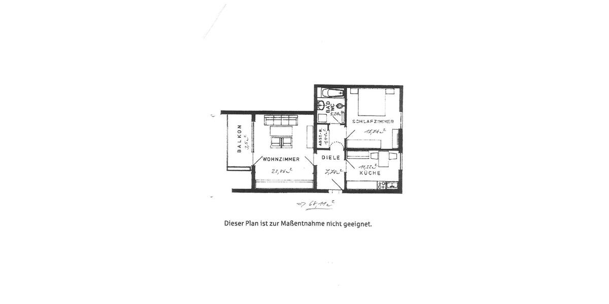 Etagenwohnung Wunsiedel - 2 Zimmer, 68 m&sup2;, 530&euro; | Angebot:26233541