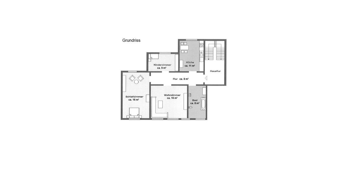 Etagenwohnung Wilhelmshaven - 3 Zimmer, 68 m&sup2;, 430&euro; | Angebot:26663775