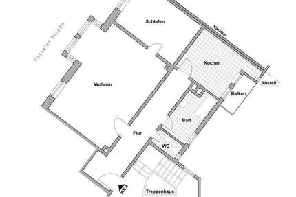 Wohnung Arnstadt - 2 Zimmer, 73 m&sup2;, 630&euro; | Angebot:24515901