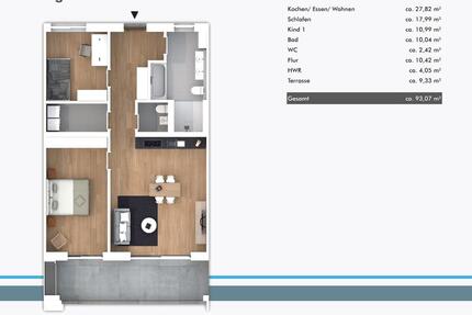 Wohnung 11, sehr modern Erstbezug Neubau 4 zimmer