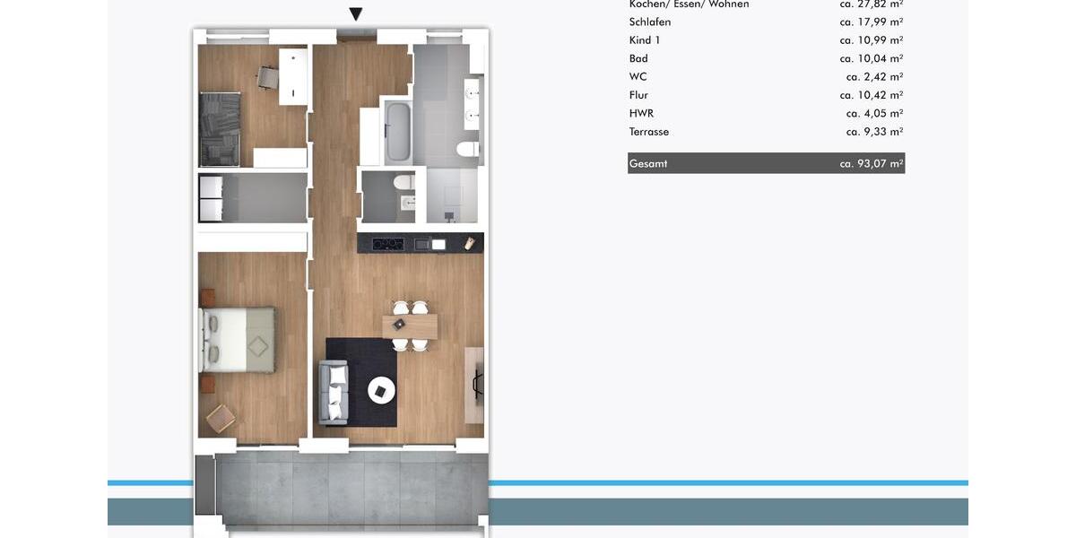 Wohnung 11, sehr modern Erstbezug Neubau 4 zimmer
