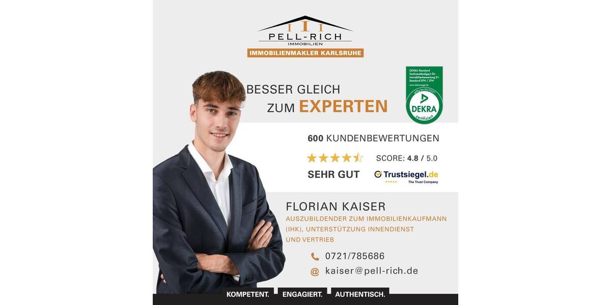 Etagenwohnung Karlsruhe Knielingen - 3 Zimmer, 93 m&sup2;, 1.050&euro; | Angebot:26911821