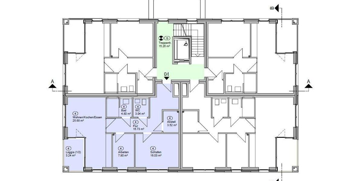 Etagenwohnung Friedeburg - 2 Zimmer, 60 m&sup2;, 778&euro; | Angebot:26195472