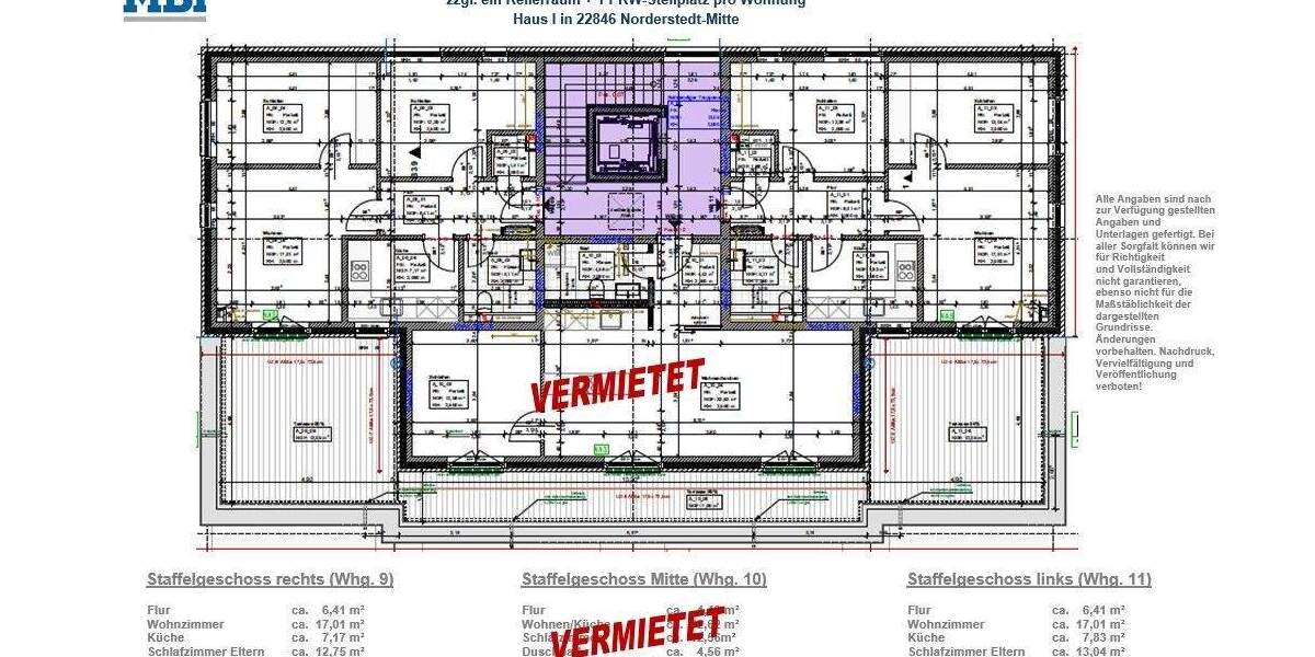 Etagenwohnung Norderstedt Harksheide - 3 Zimmer, 79 m&sup2;, 1.695&euro; | Angebot:24737020