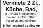 Etagenwohnung Rüdesheim am Rhein - 2 Zimmer, 51 m&sup2;, 560&euro; | Angebot:26505416