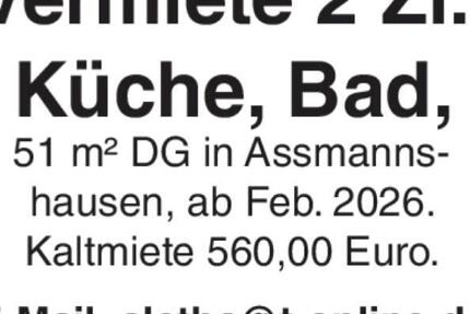 Wohnung Rüdesheim am Rhein - 2 Zimmer, 51 m&sup2;, 560&euro; | Angebot:26505416