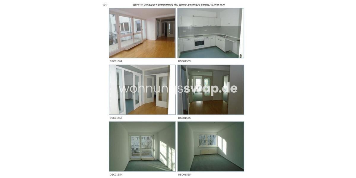 Etagenwohnung Berlin Spandau - 4 Zimmer, 109 m&sup2;, 1.215&euro; | Angebot:25229103