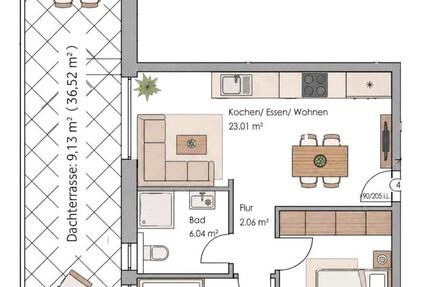 Wohnung Paderborn Neuenbeken - 3 Zimmer, 62 m&sup2;, 868&euro; | Angebot:26573035