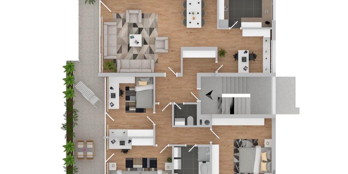 Hochparterre Ditzingen - 4 Zimmer, 120 m&sup2;, 2.000&euro; | Angebot:26496270