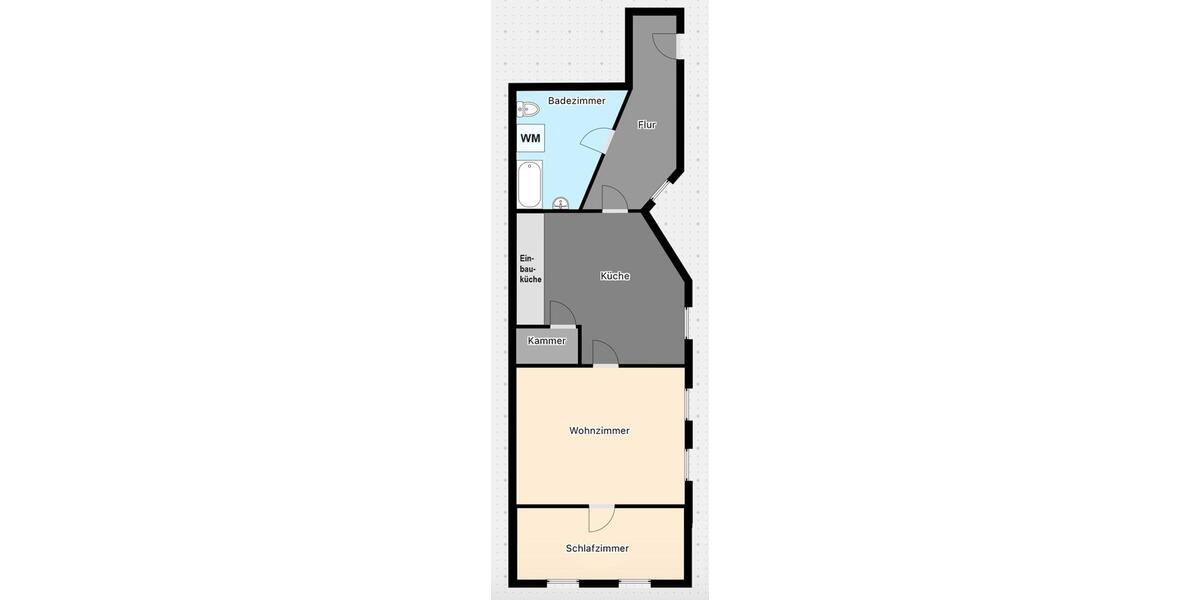 Etagenwohnung Lübben (Spreewald) - 2 Zimmer, 72 m&sup2;, 504&euro; | Angebot:26563438