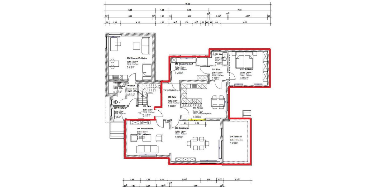 Erdgeschoßwohnung Ibbenbüren - 3 Zimmer, 120 m&sup2;, 960&euro; | Angebot:25750100
