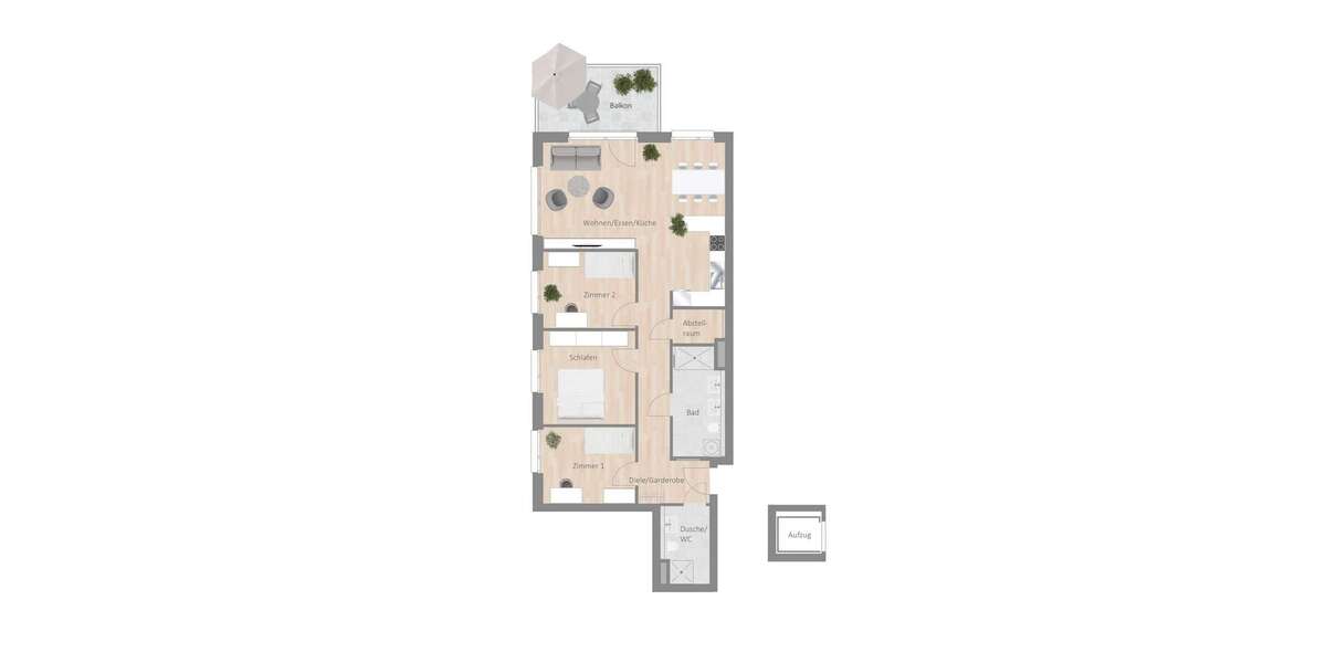 Etagenwohnung Besigheim - 4.5 Zimmer, 102 m&sup2;, 1.245&euro; | Angebot:25240947