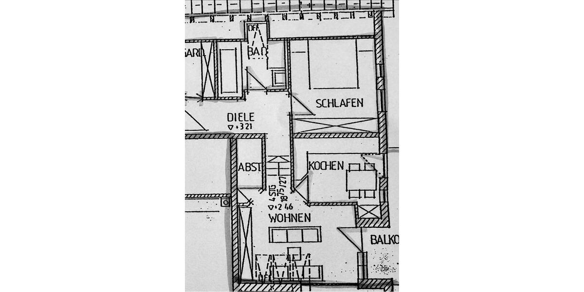 Dachgeschoßwohnung Thannhausen - 2.5 Zimmer, 64 m&sup2;, 1.010&euro; | Angebot:25936625