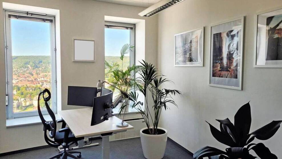 Attraktives Einzelbüro im JenTower - All-in-Miete (möbliert oder unmöbliert) - All-in-Miete