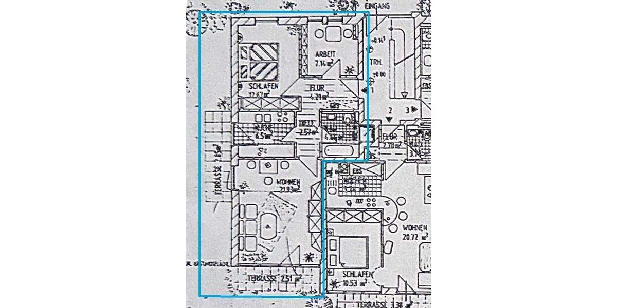 Etagenwohnung Piding Mauthausen - 2 Zimmer, 63 m&sup2;, 650&euro; | Angebot:26188238