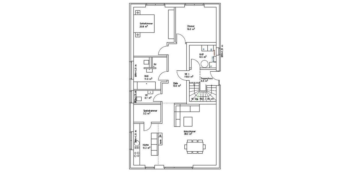 Einfamilienhaus Holstenniendorf - 6 Zimmer, 225 m&sup2;, 2.450&euro; | Angebot:26636390