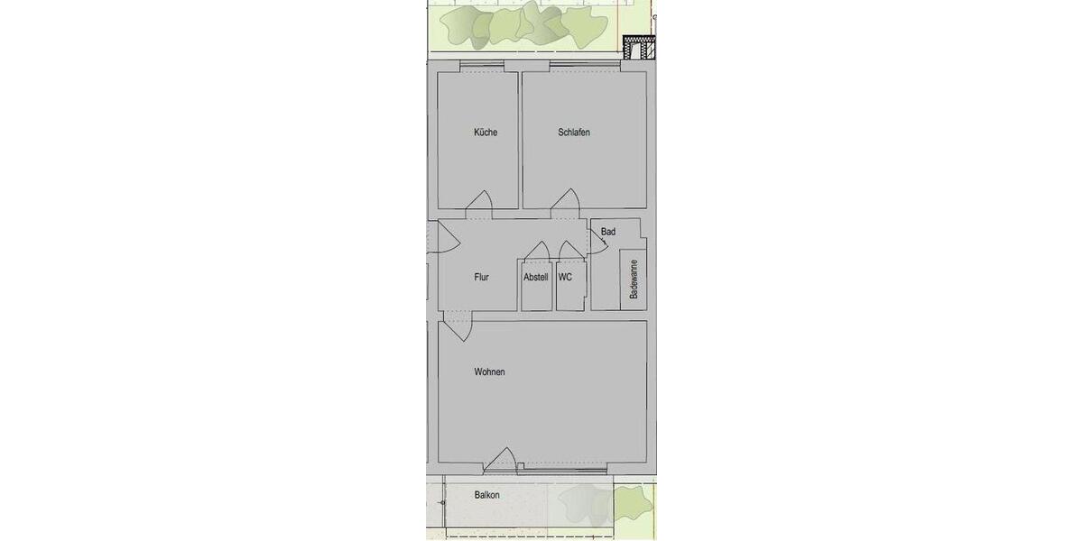 Etagenwohnung Regensburg Konradsiedlung - 2.5 Zimmer, 65 m&sup2;, 950&euro; | Angebot:26244723