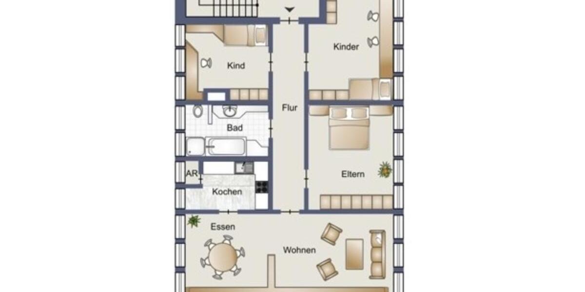 Etagenwohnung Eslohe (Sauerland) - 4 Zimmer, 107 m&sup2;, 660&euro; | Angebot:25402753