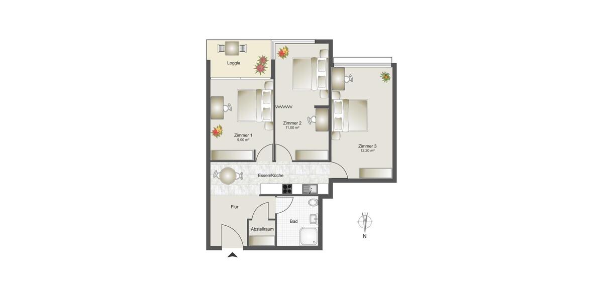 Wohnen auf Zeit München Ramersdorf-Perlach - 3 Zimmer, 10 m&sup2;, 800&euro; | Angebot:25882916