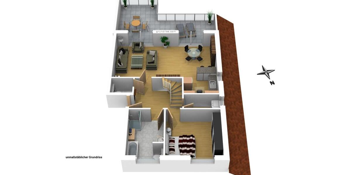 Dachgeschoßwohnung Celle Altenhagen - 2.5 Zimmer, 103 m&sup2;, 970&euro; | Angebot:26549587