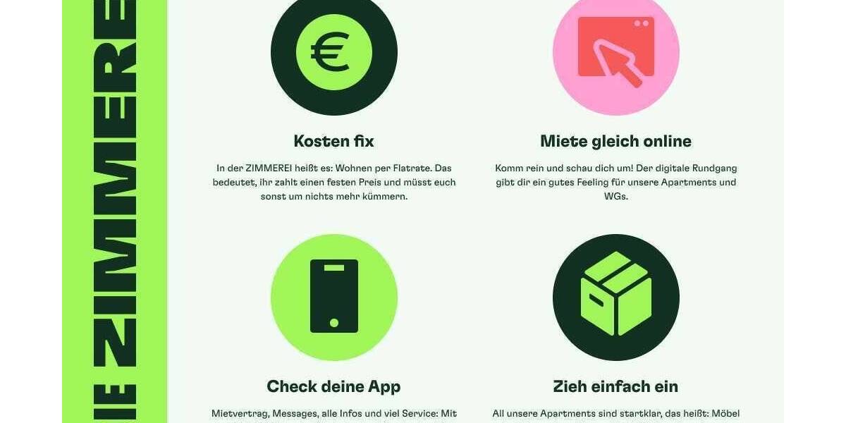 DIE ZIMMEREI | Ab März: Möblierte Wohnung perfekt für Studierende & Auszubildende | Maxi Bude 1 zimmer