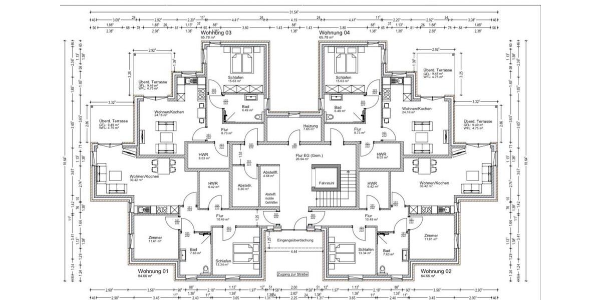 Etagenwohnung Owschlag - 3 Zimmer, 85 m&sup2;, 1.145&euro; | Angebot:24764034