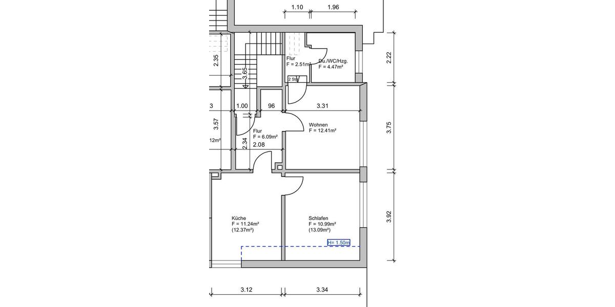 Etagenwohnung Rastede - 2 Zimmer, 55 m&sup2;, 690&euro; | Angebot:25917976