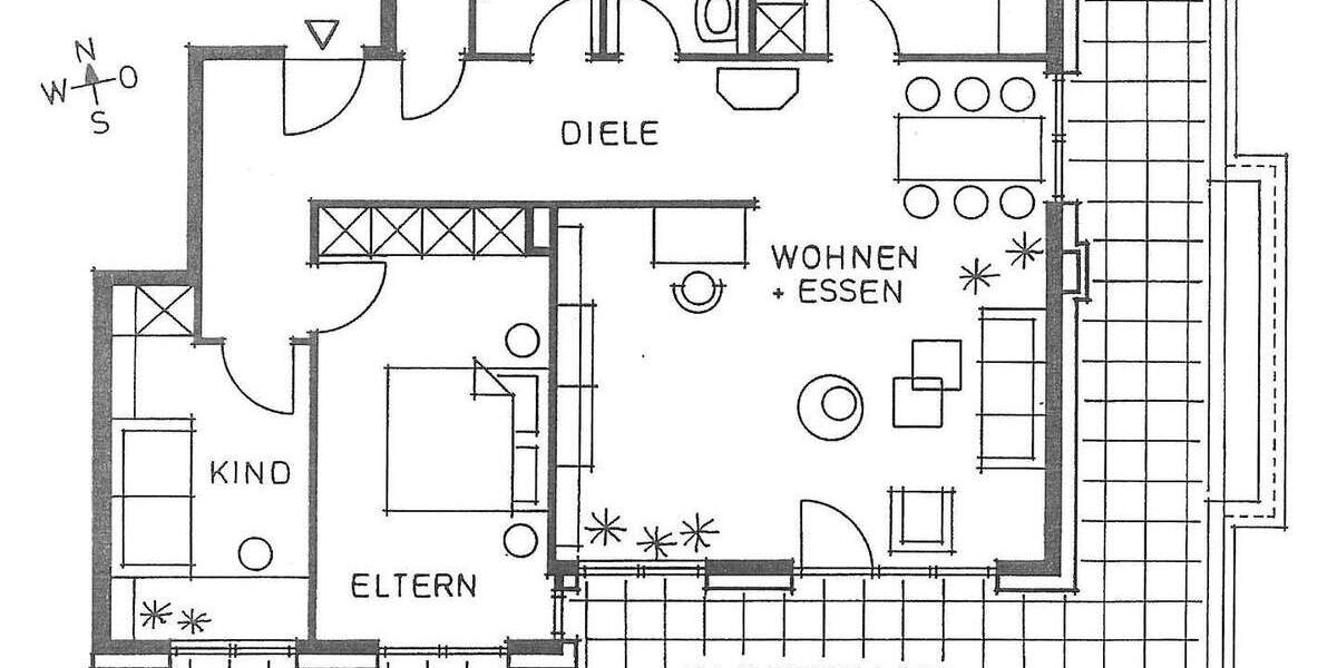 Etagenwohnung Leinfelden-Echterdingen Echterdingen - 3 Zimmer, 102 m&sup2;, 1.580&euro; | Angebot:23813640
