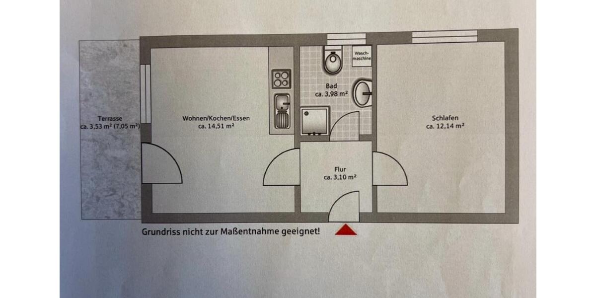 Erdgeschoßwohnung Bodenmais - 2 Zimmer, 40 m&sup2;, 600&euro; | Angebot:24771814
