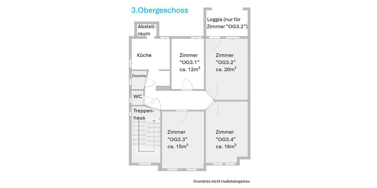 Wohnen auf Zeit Osnabrück Hafen - 4 Zimmer, 12 m&sup2;, 309&euro; | Angebot:25811952