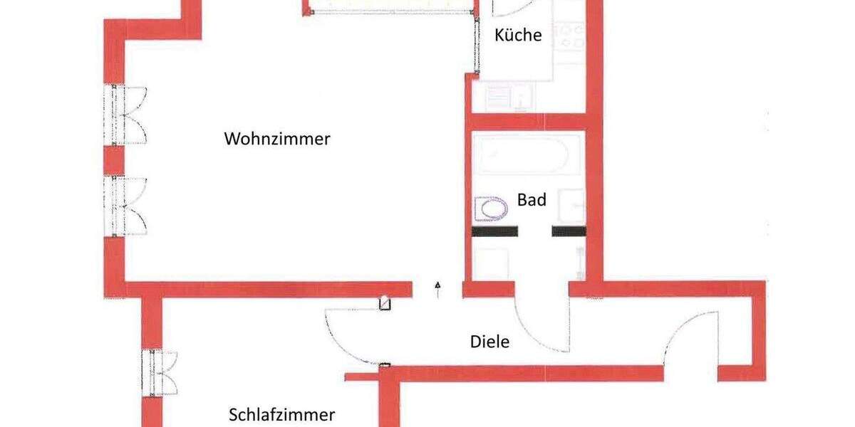 Etagenwohnung Kronberg im Taunus Kronberg - 2 Zimmer, 64 m&sup2;, 1.080&euro; | Angebot:24864938