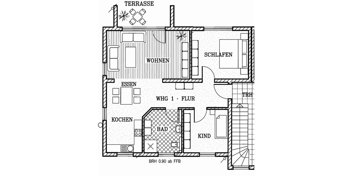 Erdgeschoßwohnung Bad Königshofen im Grabfeld - 3 Zimmer, 85 m&sup2;, 850&euro; | Angebot:26278723