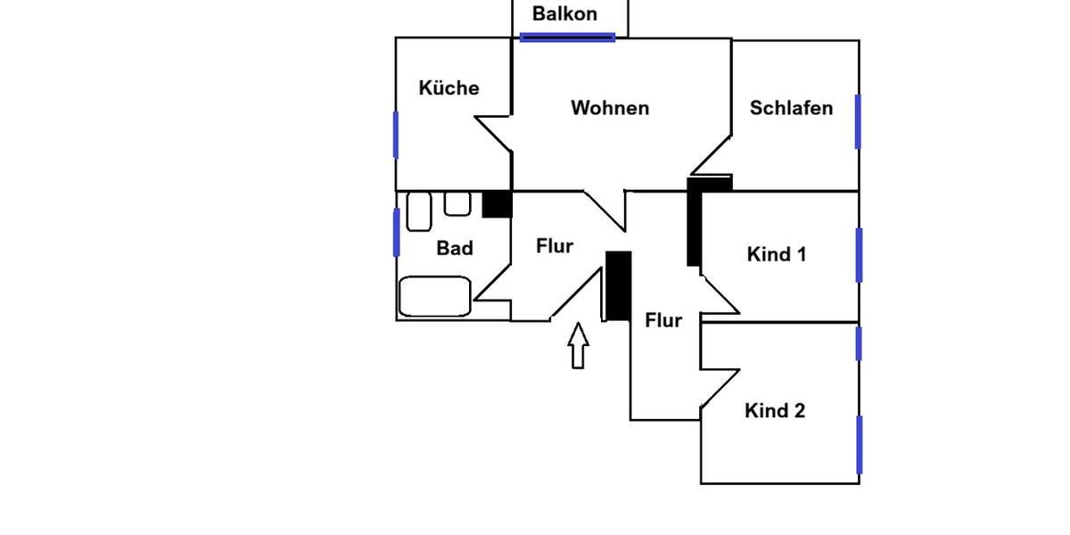 Erdgeschoßwohnung Glauchau - 4 Zimmer, 81 m&sup2;, 520&euro; | Angebot:26147877
