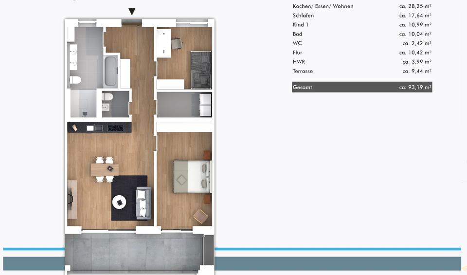 Wohnung 12 Neubau Erstbezug Modern, luxuriös 4 zimmer