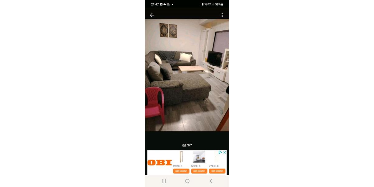 Erdgeschoßwohnung Wachtberg - 2 Zimmer, 50 m&sup2;, 600&euro; | Angebot:26241824