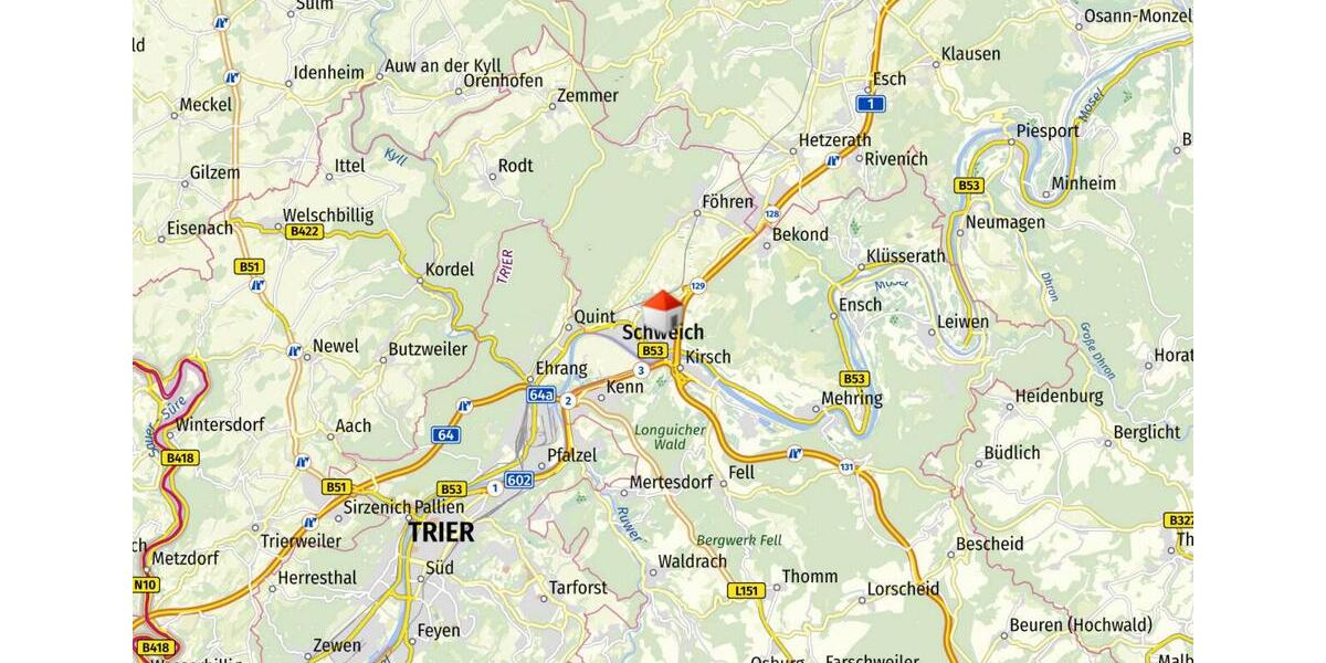 Etagenwohnung Schweich - 4 Zimmer, 124 m&sup2;, 1.690&euro; | Angebot:24239519