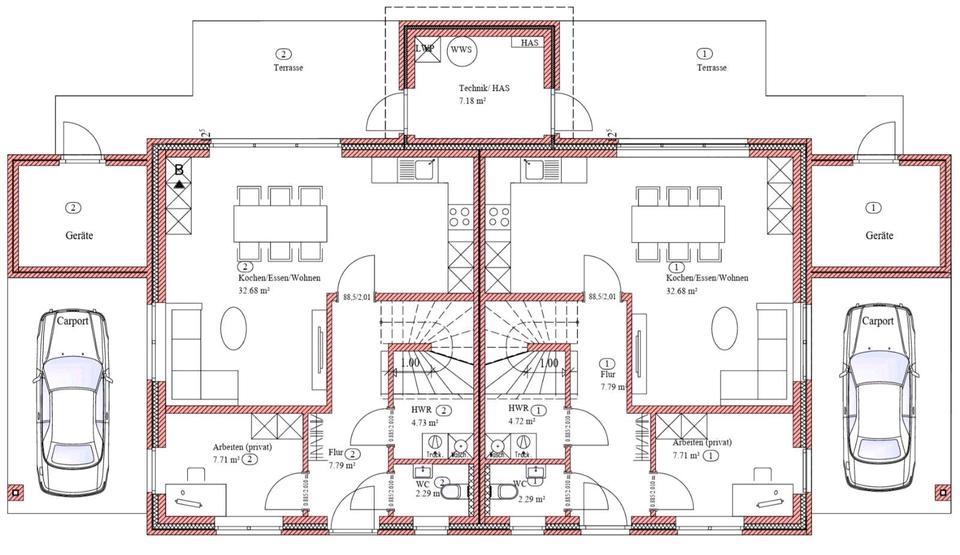 Doppelhaushälfte Friesoythe - 5 Zimmer, 105 m&sup2;, 1.200&euro; | Angebot:26143027
