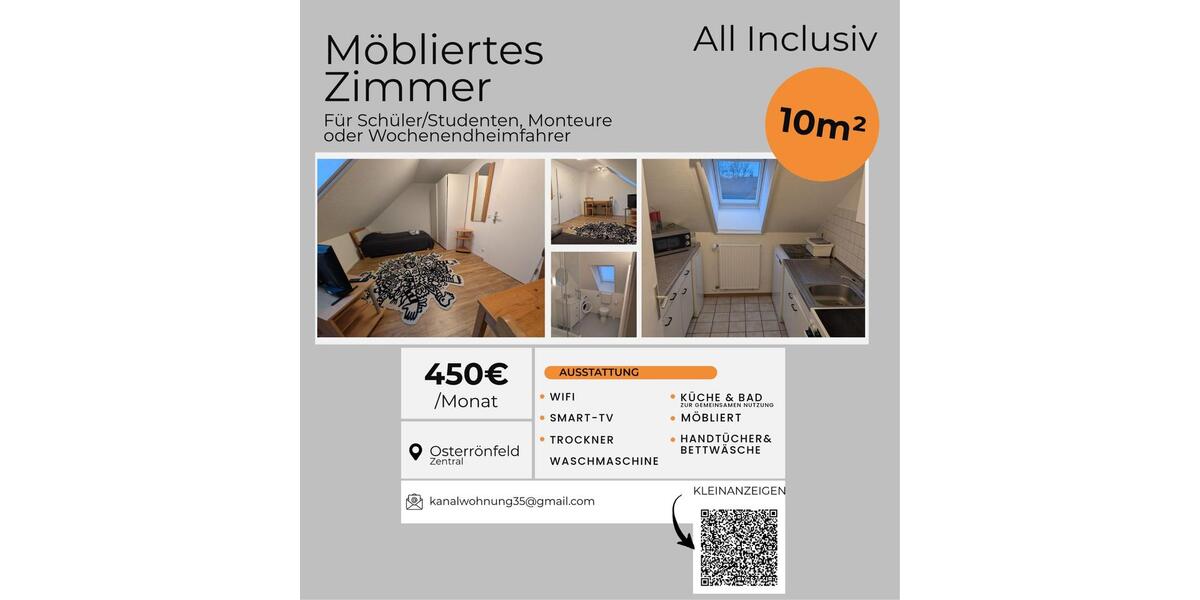 WG-ZimmerWohnung für Studierende MonteurzimmerZimmer 3 zimmer