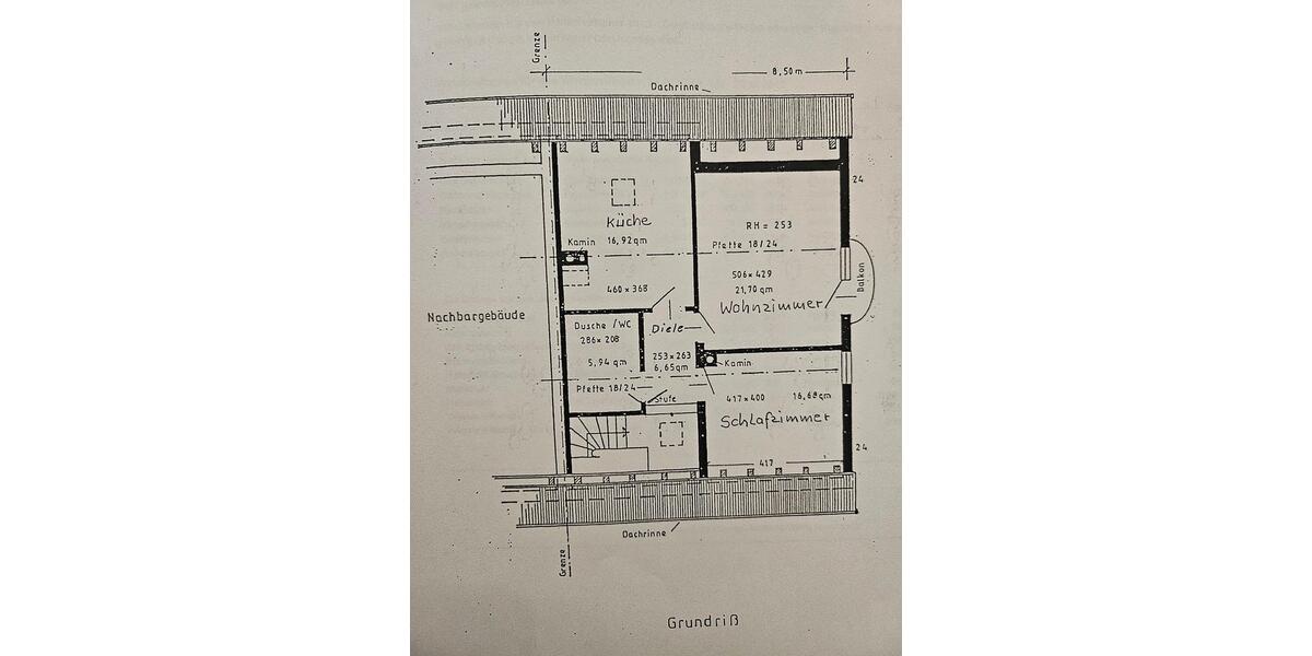 Dachgeschoßwohnung Ansbach - 2 Zimmer, 70 m&sup2;, 870&euro; | Angebot:26534478