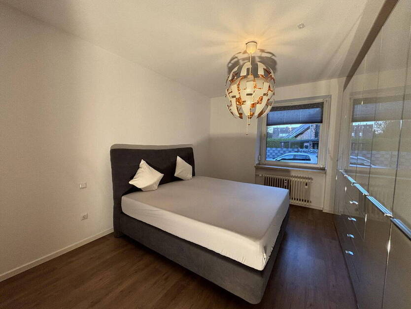 vollständig möblierte Erdgeschoßwohnung mit Garten, Neuss Allerheiligen, 2Zi KüDB